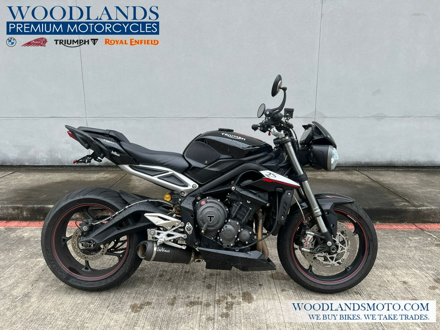 2018 Triumph Street Triple RS Phantom Black