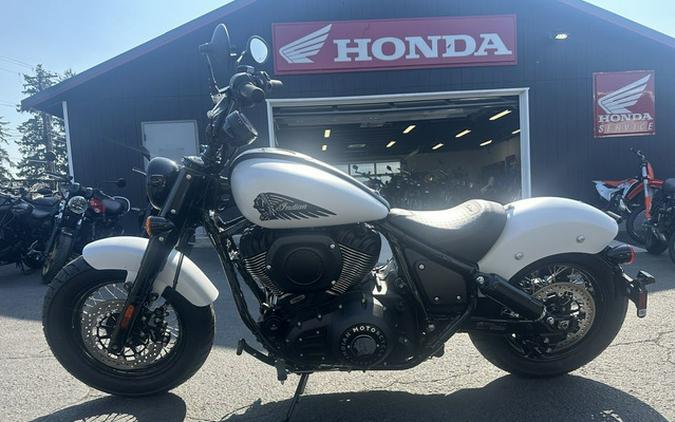 2024 Indian Chief Bobber ABS Ghost White Metallic Smoke