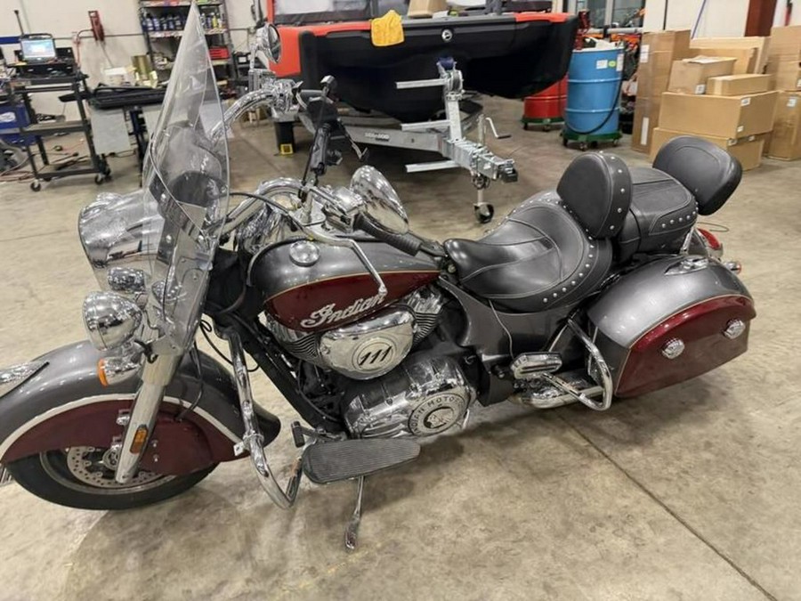 2018 Indian Motorcycle® Springfield® ABS Steel Gray over Burgundy Metallic
