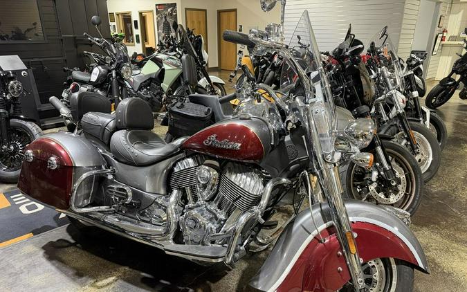 2018 Indian Motorcycle® Springfield® ABS Steel Gray over Burgundy Metallic