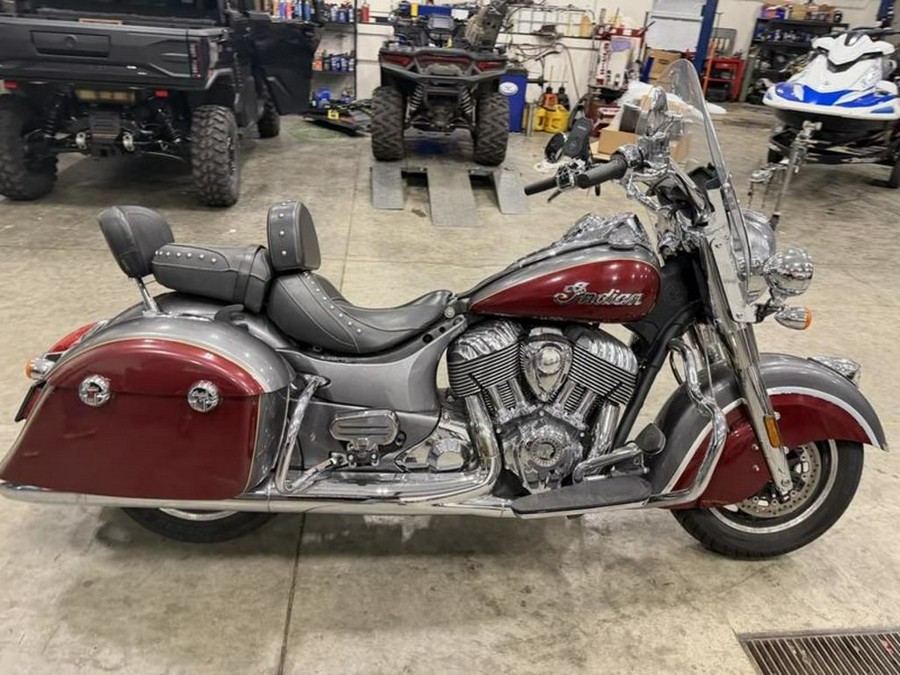 2018 Indian Motorcycle® Springfield® ABS Steel Gray over Burgundy Metallic