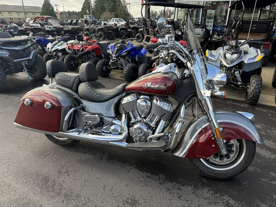 2018 Indian Motorcycle® Springfield® ABS Steel Gray over Burgundy Metallic