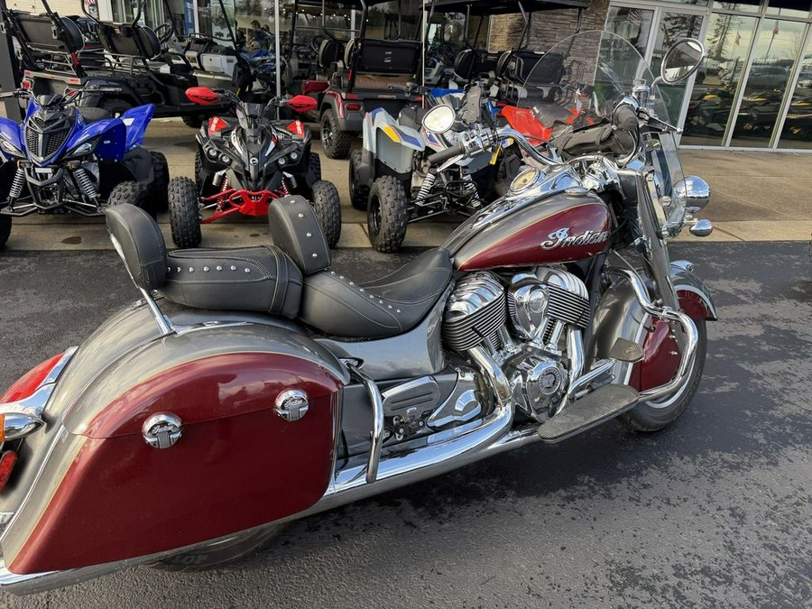 2018 Indian Motorcycle® Springfield® ABS Steel Gray over Burgundy Metallic