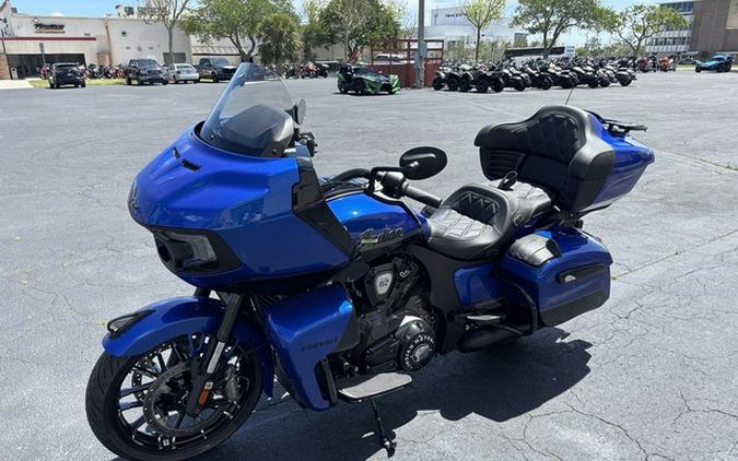 2026 Indian Pursuit Dark Horse 112 W/ Powerband Audio Deep Blue Metallic With Black M