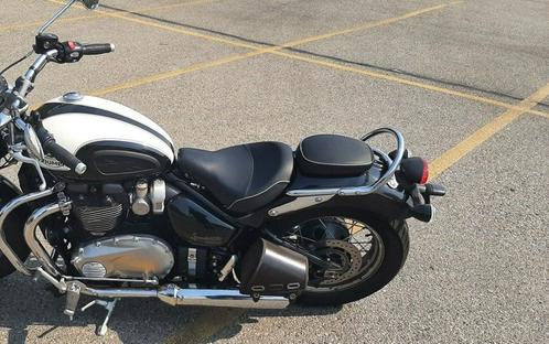 2018 Triumph Bonneville Speedmaster Fusion White and Phantom Black