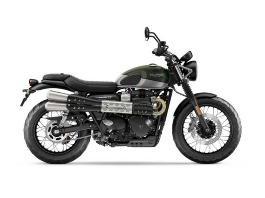 2019 Triumph Street Scrambler Matt Khaki And Aluminum Silver