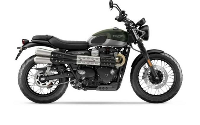 2019 Triumph Street Scrambler Matt Khaki And Aluminum Silver