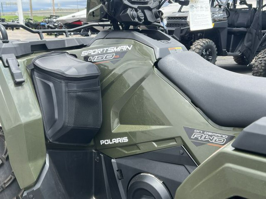 New 2024 POLARIS SPORTSMAN 450 HO EPS SAGE GREEN