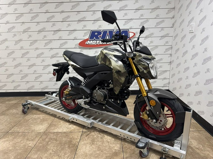 2025 Kawasaki Z125 PRO Cypher Camo Beige