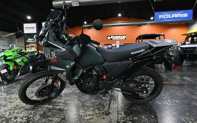 2025 Kawasaki KLR 650 Metallic Matte Old School Green