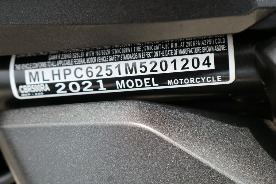 2021 Honda CBR500R ABS