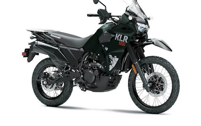 2025 Kawasaki KLR®650 Metallic Matte Old School Green ABS