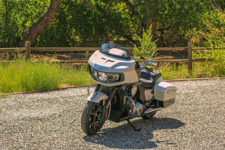 2025 Indian Motorcycle® Challenger® Limited 112 Ghost White Metallic with Black Metallic