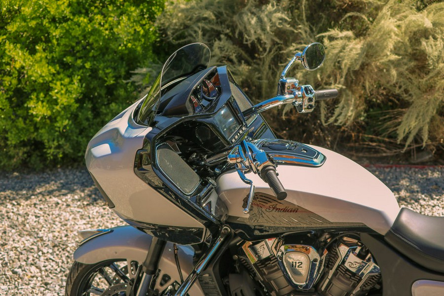 2025 Indian Motorcycle® Challenger® Limited 112 Ghost White Metallic with Black Metallic