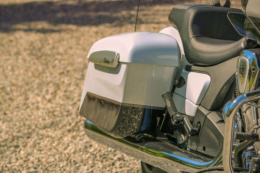 2025 Indian Motorcycle® Challenger® Limited 112 Ghost White Metallic with Black Metallic