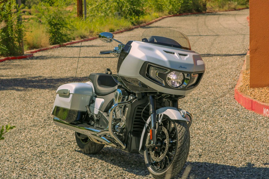 2025 Indian Motorcycle® Challenger® Limited 112 Ghost White Metallic with Black Metallic