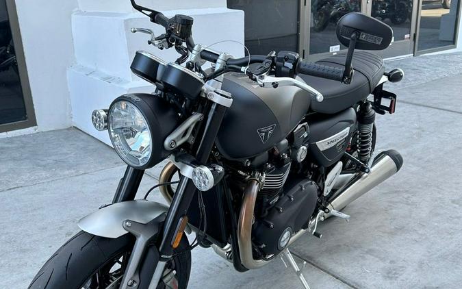 2024 Triumph Speed Twin 1200 Matte Ironstone/Matte Storm Grey