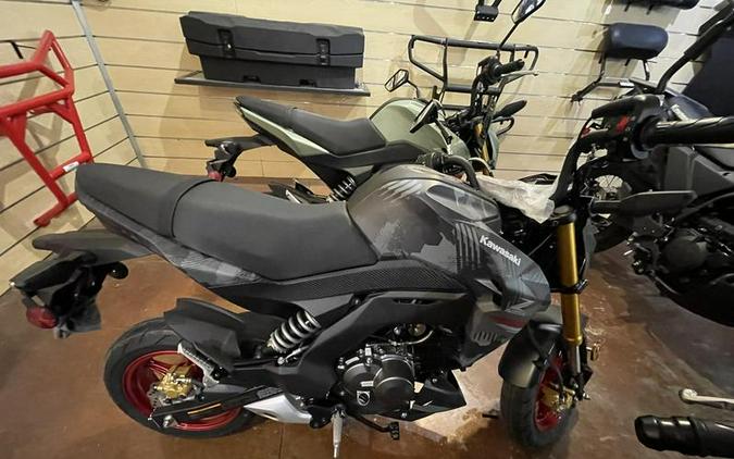 2024 Kawasaki Z125 PRO Cypher Camo Gray Matte/Metallic Matte Carbon Gray