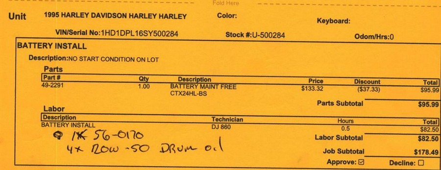 1995 Harley-Davidson® FLHT - Electra Glide® Standard