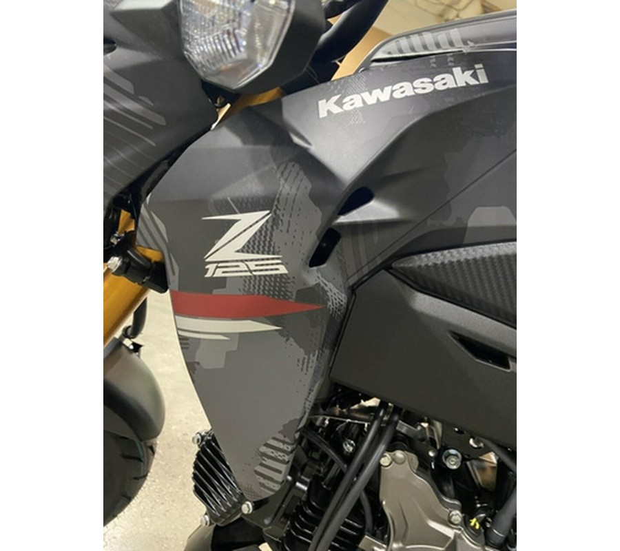 2024 Kawasaki Z125 PRO Cypher Camo Gray Matte/Metallic Matte Car