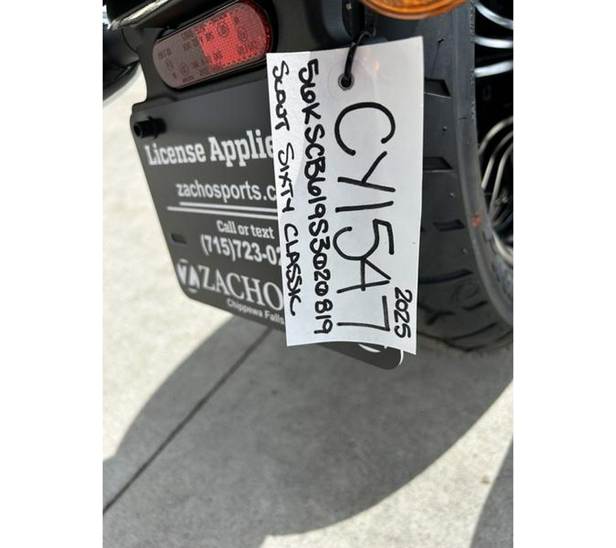 2025 Indian Motorcycle® Scout® Sixty Classic Black Metallic