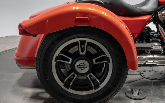 2017 Harley-Davidson FLRT Freewheeler in Laguna Orange.