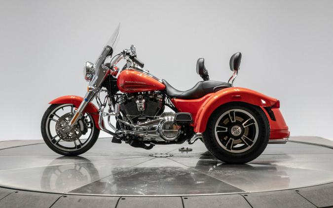 2017 Harley-Davidson FLRT Freewheeler in Laguna Orange.