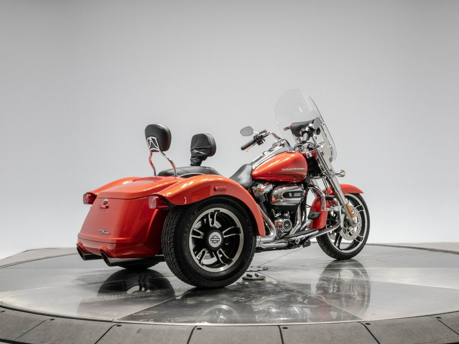 2017 Harley-Davidson FLRT Freewheeler in Laguna Orange.