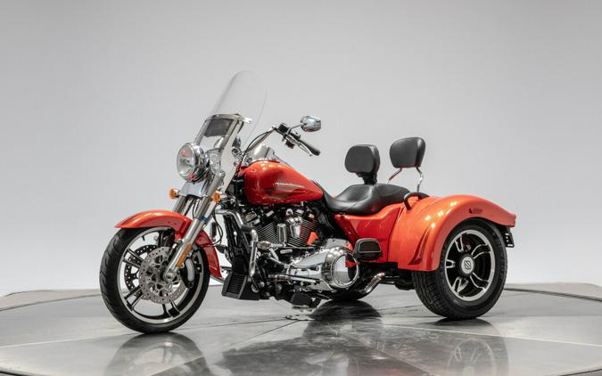 2017 Harley-Davidson FLRT Freewheeler in Laguna Orange.