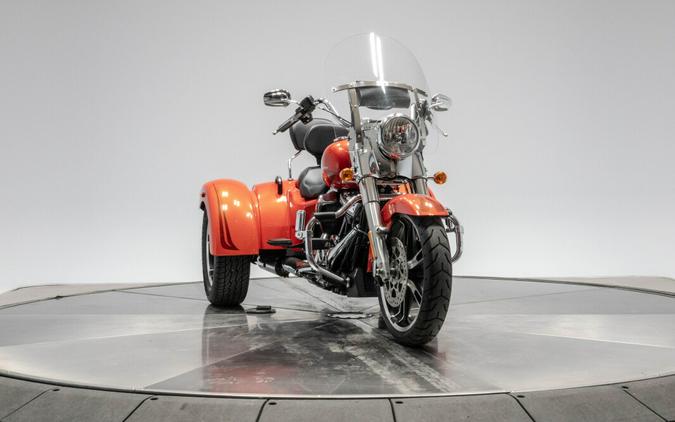 2017 Harley-Davidson FLRT Freewheeler in Laguna Orange.