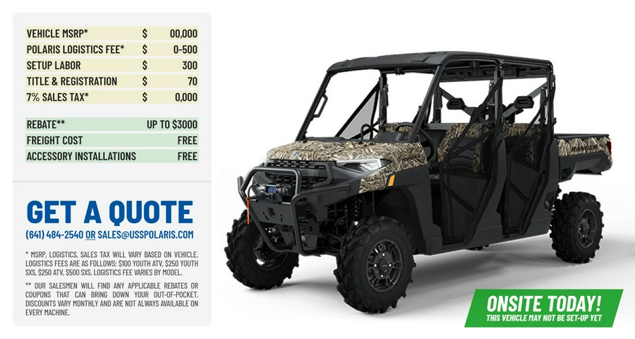 2025 Polaris Ranger® Crew XP 1000 Waterfowl Edition