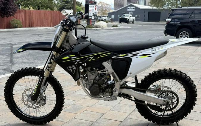 2026 Triumph TF 450-X Jet BlackPure White