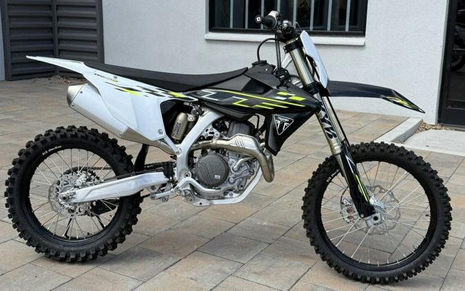 2026 Triumph TF 450-X Jet BlackPure White