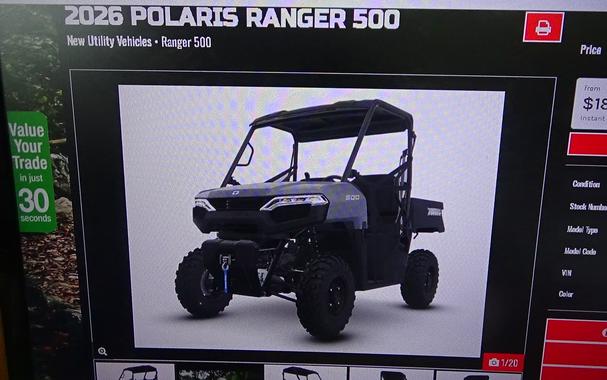 2026 Polaris Ranger 500