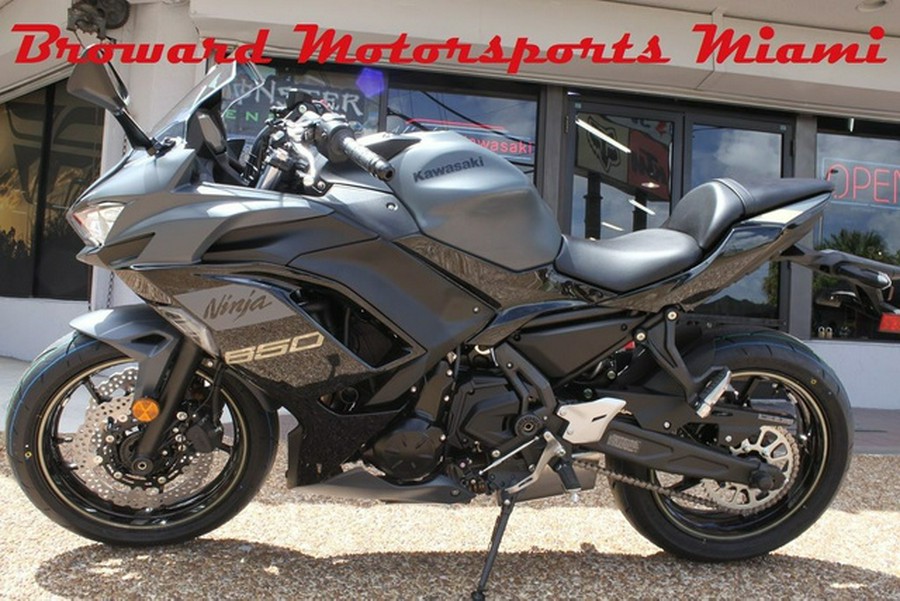 2024 Kawasaki Ninja 650 Metallic Matte Dark Gray/Metallic Spark