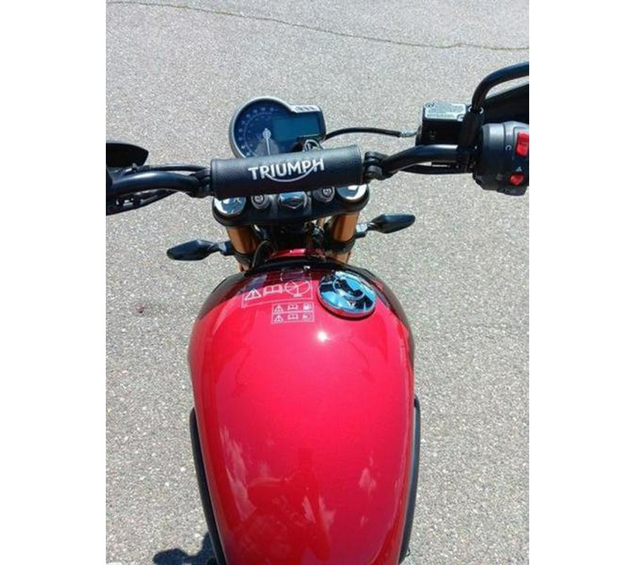 2025 Triumph Scrambler 400 X Carnival Red / Phantom Black