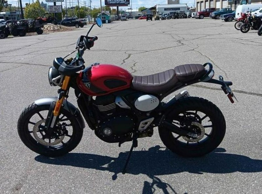 2025 Triumph Scrambler 400 X Carnival Red / Phantom Black