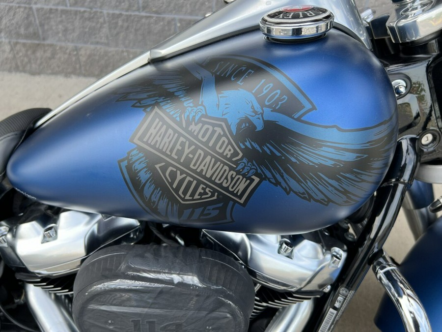 2018 Harley-Davidson 115th Anniversary Fat Boy 114 Legend Blue Denim