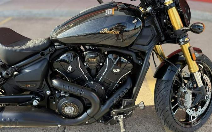 2026 Indian Motorcycle® 101 Scout® Black Crystal with Super Graphite
