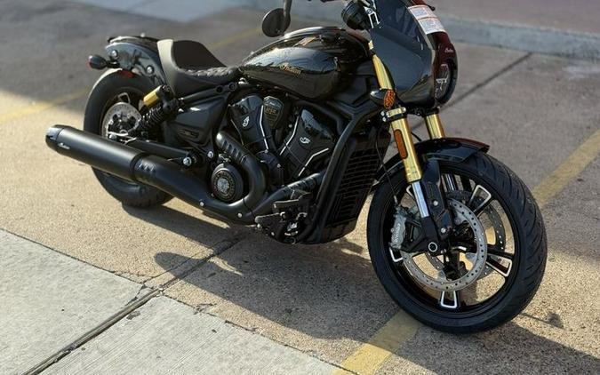 2026 Indian Motorcycle® 101 Scout® Black Crystal with Super Graphite