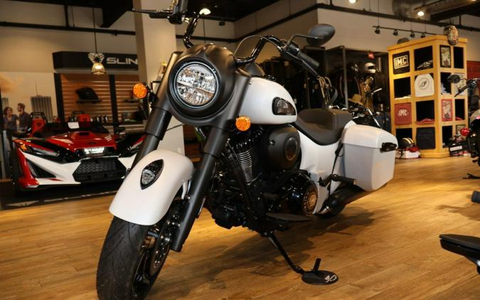2026 Indian Springfield Dark Horse Ghost White Metallic Smo