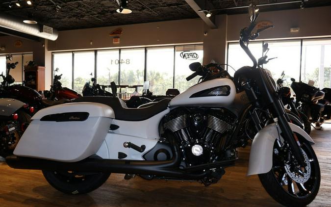 2026 Indian Springfield Dark Horse Ghost White Metallic Smo