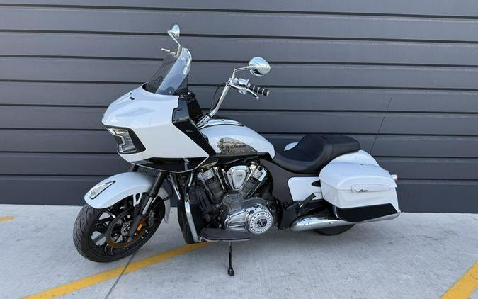 2025 Indian Motorcycle® Challenger® Limited Ghost White Metallic with Black Metallic