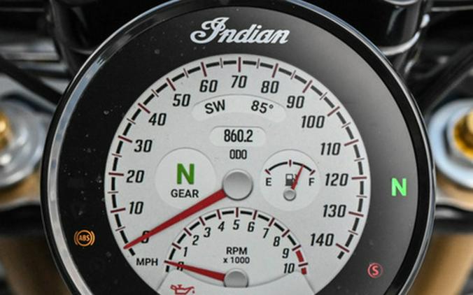 2025 Indian 101 Scout Ghost White Metallic With Graphics