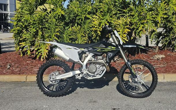 2026 Triumph TF 450-X Jet Black/Pure White 450-X