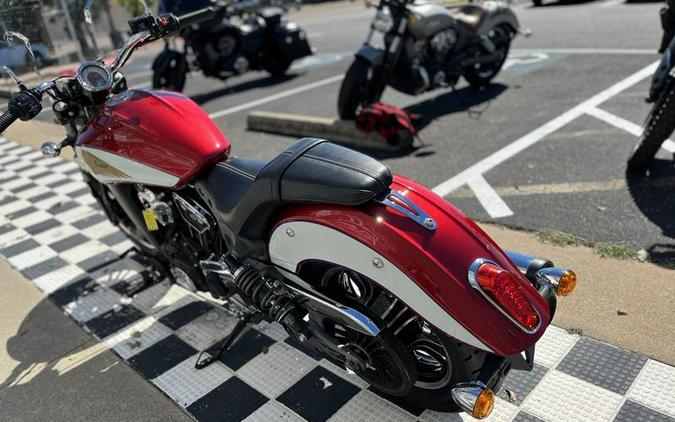 2019 Indian Motorcycle® Scout® Icon Series Ruby Metallic over White