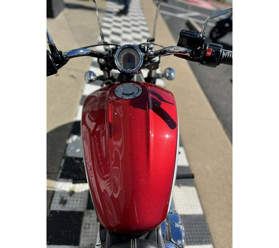 2019 Indian Motorcycle® Scout® Icon Series Ruby Metallic over White