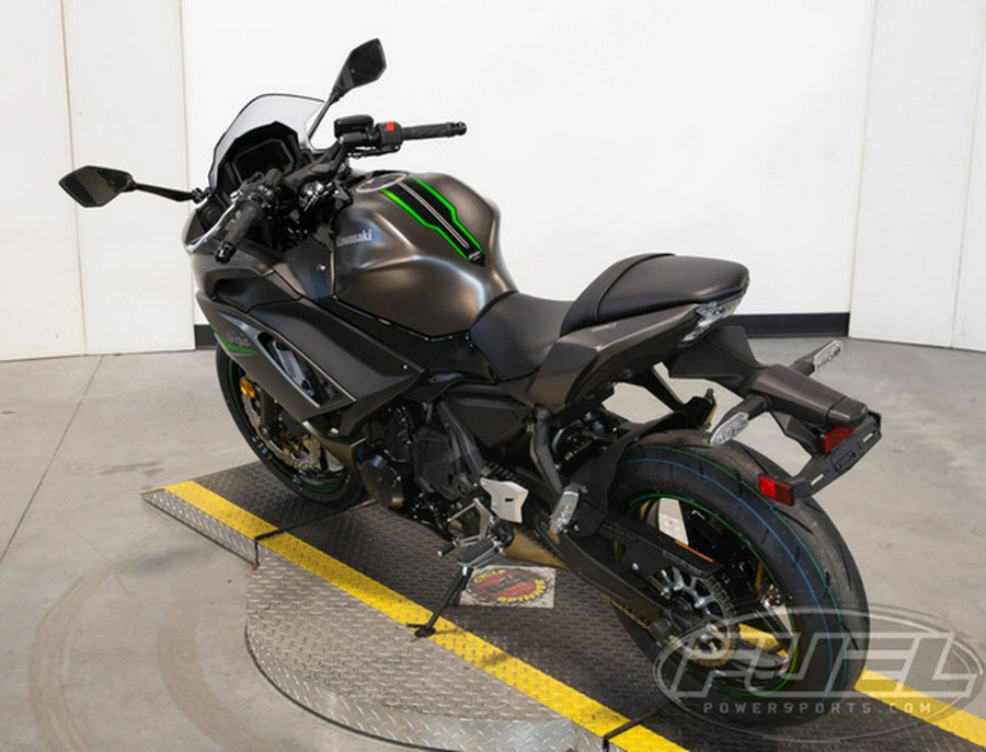 2024 Kawasaki Ninja 650 Metallic Matte Graphenesteel GrayEbony