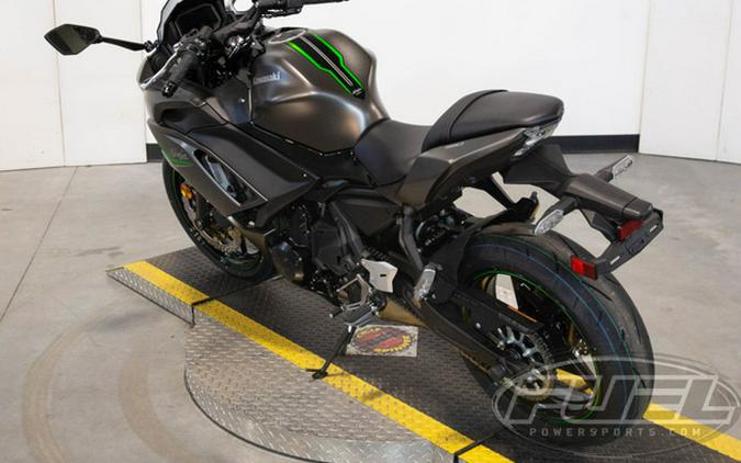 2024 Kawasaki Ninja 650 Metallic Matte Graphenesteel GrayEbony