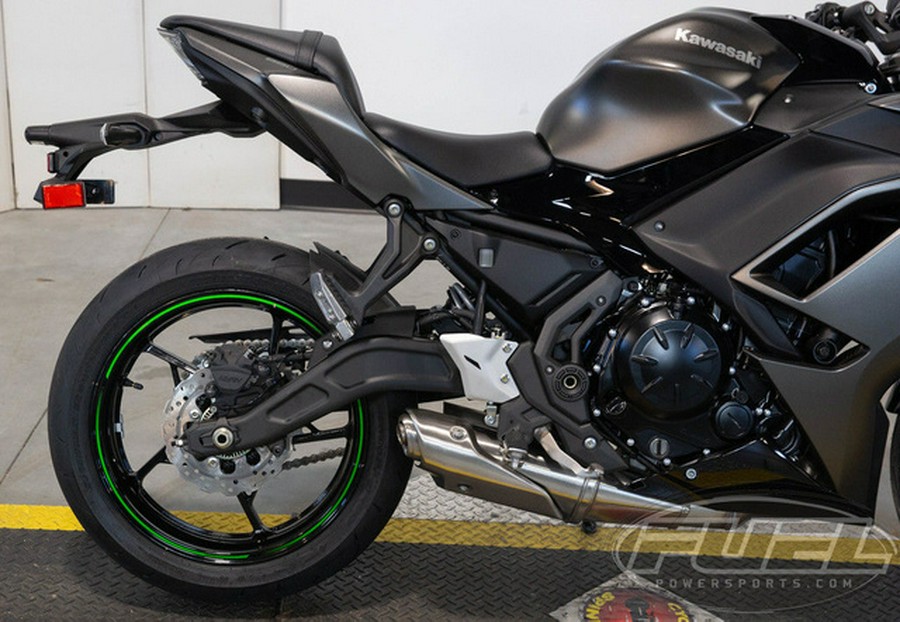 2024 Kawasaki Ninja 650 Metallic Matte Graphenesteel GrayEbony